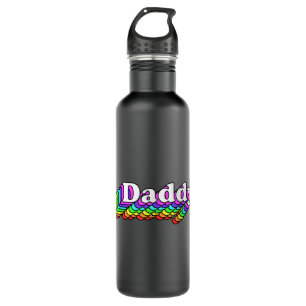 Papa, homepage Beer, Retro LGBT regenboog, LGBTQ P Waterfles