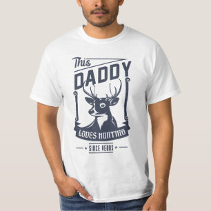 Papa houdt van jagen voor Vaderdag cadeau T-shirt