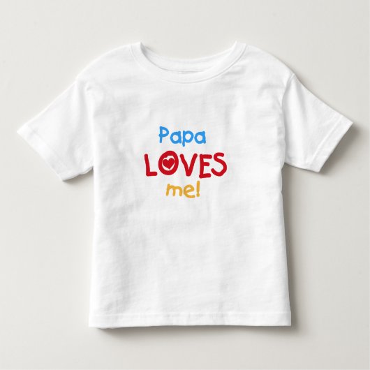Papa houdt van me T-shirts en cadeautjes (Voorkant)