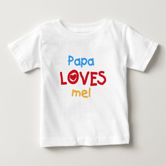 Papa houdt van me T-shirts en cadeautjes (Voorkant)