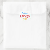 Papa houdt van me T-shirts en cadeautjes Hart Sticker (Tas)