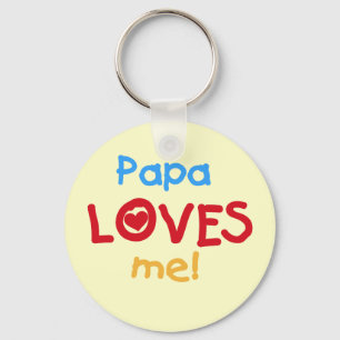 Papa houdt van me T-shirts en cadeautjes Sleutelhanger