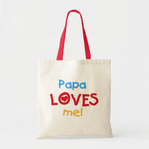 Papa houdt van me T-shirts en cadeautjes Tote Bag