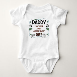 Papa, ik ben je eerste vaderdag cadeau romper