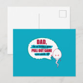 Papa, ik ben zo blij dat je pull-outspel bar slech briefkaart (Voorkant / Achterkant)