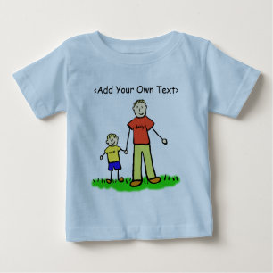 Papa & ik Little Boy T-shirt Blond (twee kanten)