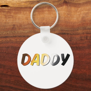 Papa in Beer Pride Kleuren – Krachtig Gay Bear Des Sleutelhanger
