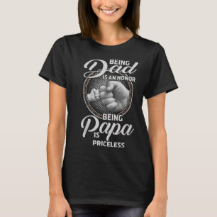 Papa in een eer zijn Papa is onbetaalbaar T-shirt