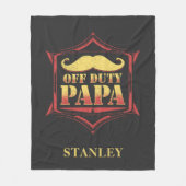 Papa in ruste Papa Fleece Deken (Voorkant)