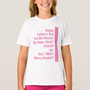 Papa is altijd mijn superheld lol t-shirt