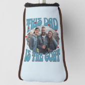 Papa is de beste retro aller tijden golfheadcover (Draai 90)