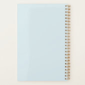 Papa is de Geit Foto Blauw Rood Retro Planner (Achterkant)