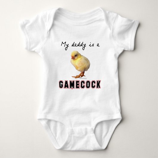 Papa is een gamecock romper (Voorkant)