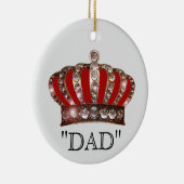 Papa is "KING"-keramisch Ornament (Rechts)