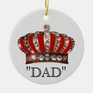 Papa is "KING"-keramisch Ornament