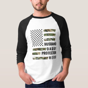 Papa is mijn beschermer Zwart ( Vaderdag Gift T-shirt