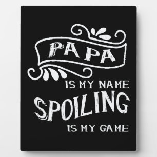 Papa is mijn naam. fotoplaat