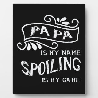 Papa is mijn naam. fotoplaat