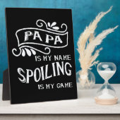 Papa is mijn naam. fotoplaat (Zijkant)