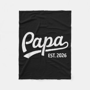 Papa is retro papa sinds 2026 eerste keer vader fleece deken