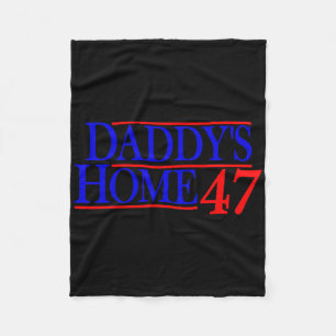Papa is thuis Donald Trump _1 Fleece Deken