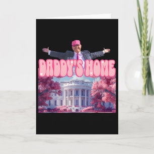 Papa is thuis Trump Roze Trump Gewonnen 2024 Neem Kaart