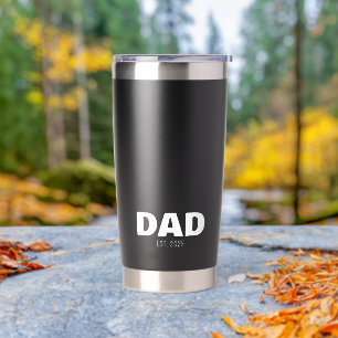 Papa is vader geworden cadeau geïsoleerde drinkbeker