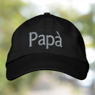 Papà Italiaans pap, geborduurd pet
