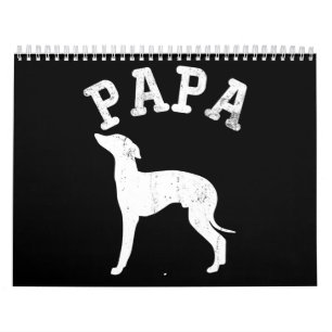 Papa Italiana Greyhound Funny Gift Dad Kalender