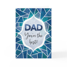 Papa, je bent de Beste Gefeliciteerd Vaderdag Blau