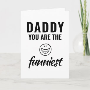 Papa, je bent de grappigste vaderdag. kaart