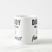 Papa, je bent de grappigste vaderdag. koffiemok (Center)