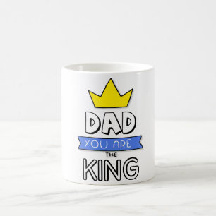 Papa Je bent de koning Vaderdag Mok