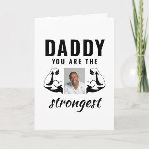 Papa je bent de sterkste foto van de grappigste va kaart