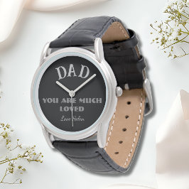 Papa, je bent een geliefde klassieke lederen band horloge
