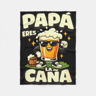 Papa je bent geweldig funny spaanse bier vader vad fleece deken