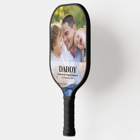 Papa je bent geweldige aangepaste foto namen pickleball paddle (Links)