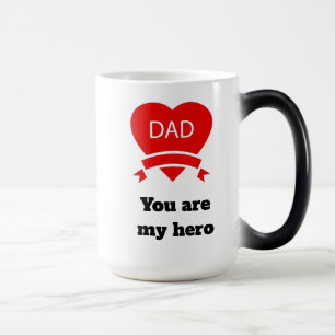 Papa je bent mijn held l'Love l Fathers day Magische Mok