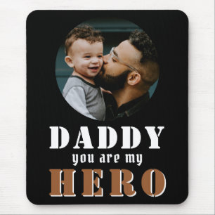 Papa je bent mijn Hero Pap Foto Vader Dag Muis Muismat