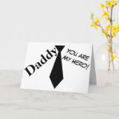 Papa Je bent mijn Hero Vaderdag Kaart (Gele Bloem)