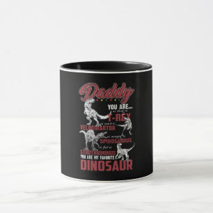 Papa je bent net zo sterk als T-rex Dinosaur Gift Mok