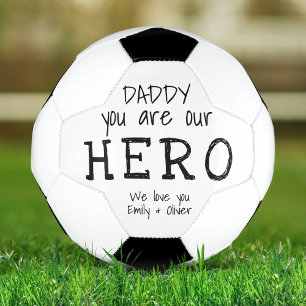 Papa, je bent onze Hero Kind Names Voetbal