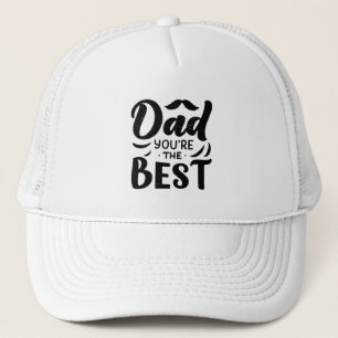 Papa Jij Bent De Beste Zwart Wit Vaderdag Trucker Pet