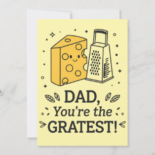 Papa, jij bent de grootste kaas Funny Father's Day Feestdagenkaart
