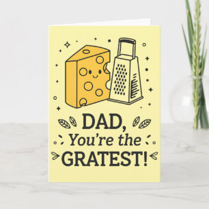 Papa, jij bent de grootste kaas Funny Father's Day Kaart