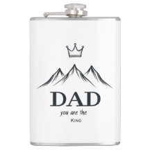 "Papa, jij bent de koning" Custom Flask