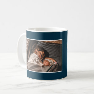 Papa, jij bent een held Vaderdag familiefoto Koffiemok