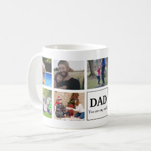 Papa, jij bent mijn wereld Aangepaste foto collage Koffiemok