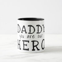 Papa, jij bent onze Held Typografie Vaderdag