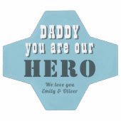 Papa, jij bent onze held typografie Vaderdag Voetbal (Enkel)